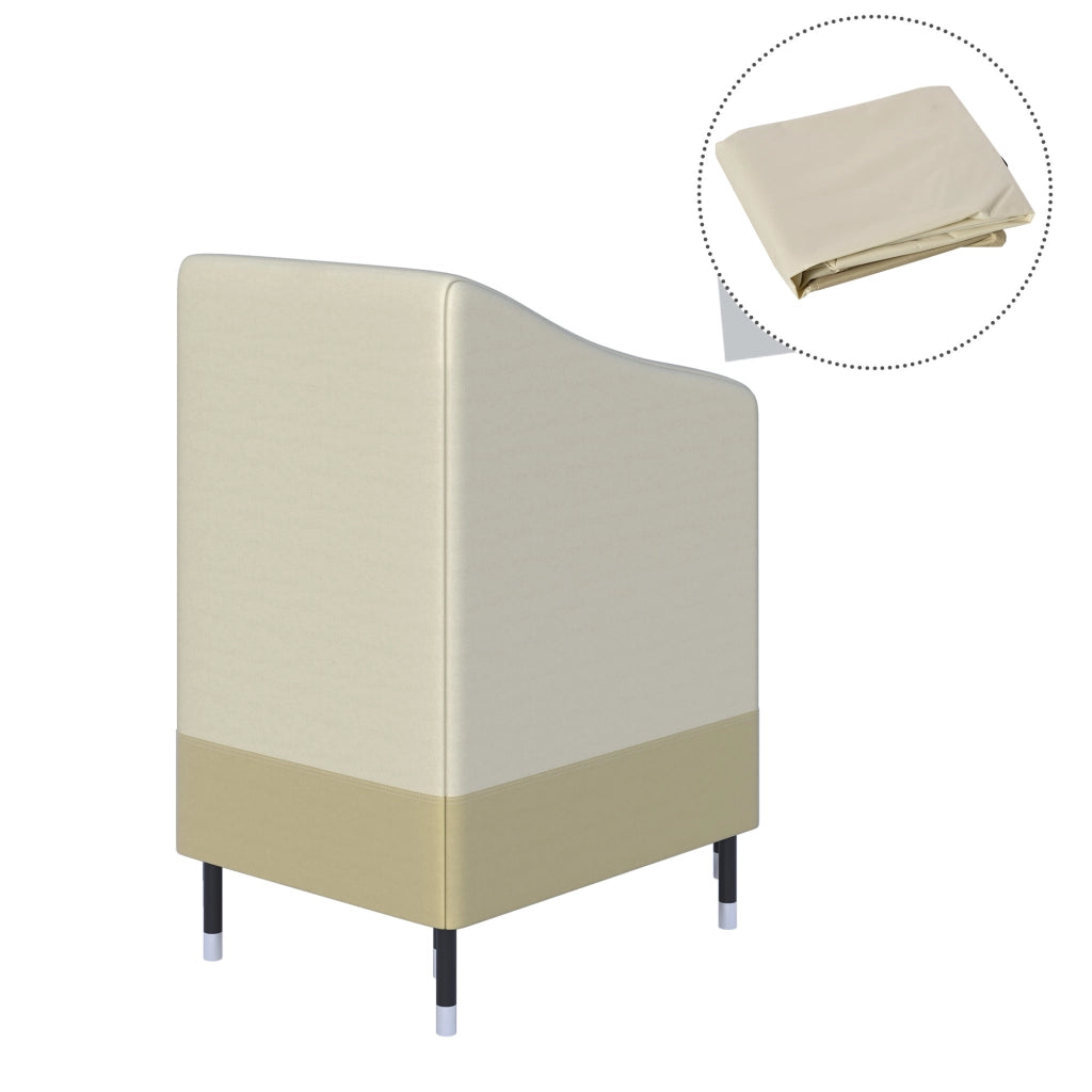 Housse de Protection per Sedie da Giardino Impilabili ¨C Zephmum ¨C Beige 90x70x115 cm