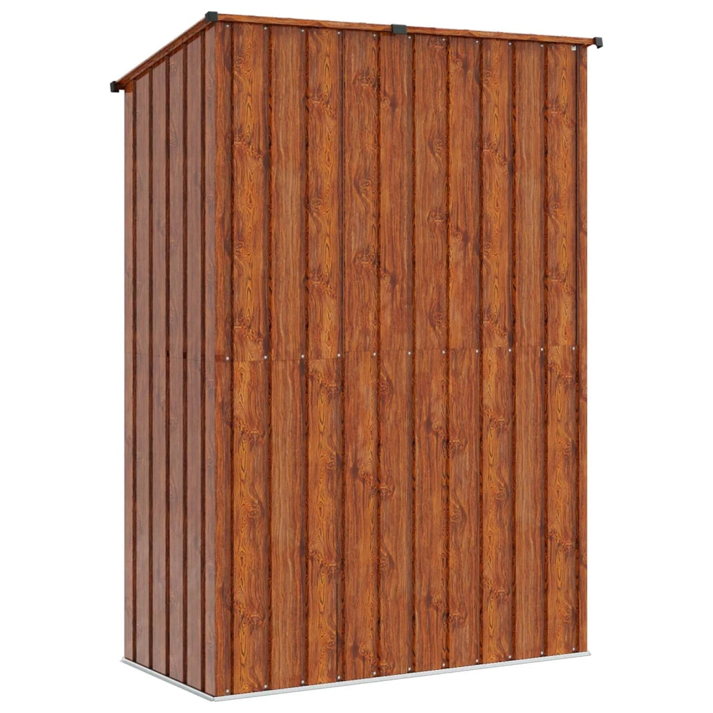 Casette da giardino Marrone 140,5 x 74 x 200 cm Metallo 42011298