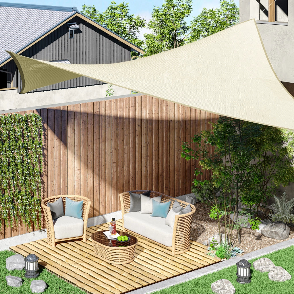 Tenda da sole rettangolare con sacco ¨C zephmum ¨C crema 3x4m