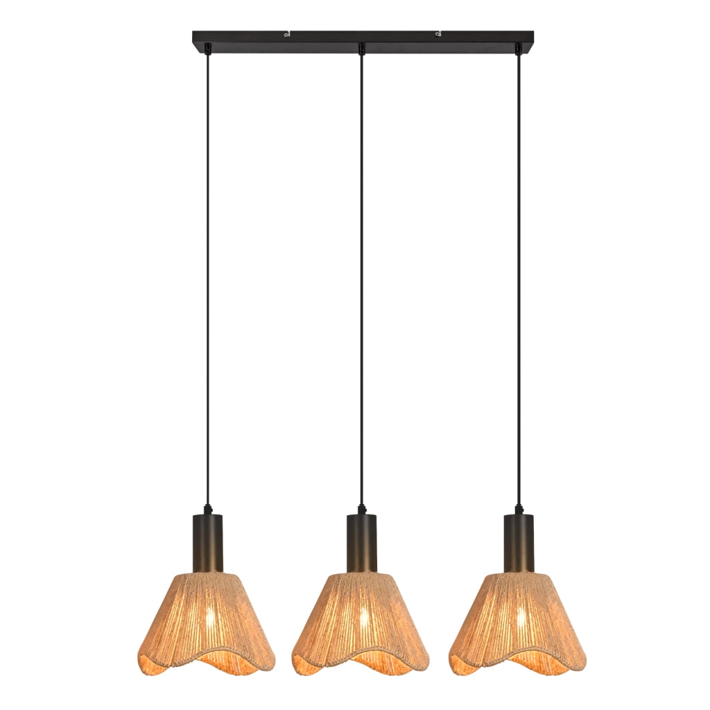 Lampada a sospensione ZMH vintage nera E27 per cucina/camera da letto (lampadina non inclusa)