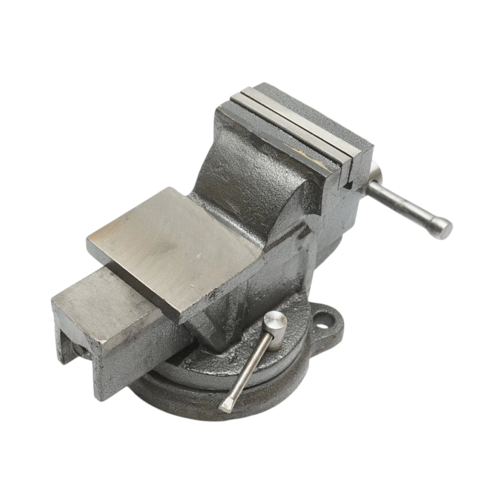 Morsa con base girevole e incudine Crownman per impieghi gravosi da 75 mm
