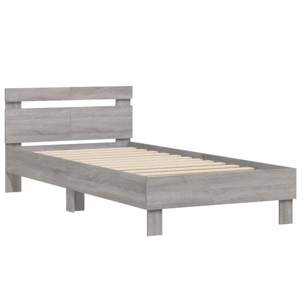 Giroletto Testiera Grigio Sonoma 100x200 cm Legno Multistrato 838531