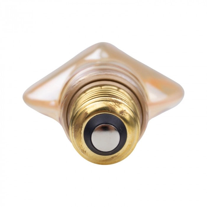 Lampadina LED decorativa G80 ambra E27 4W 200lm Ecolight