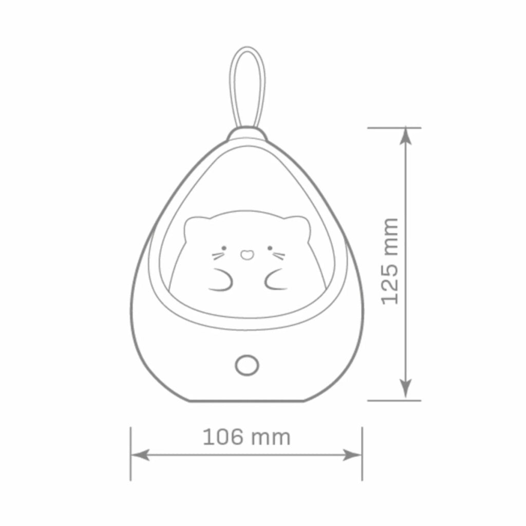 Luce notte LED 0,5W 3000K con sensore gattino blu Polux