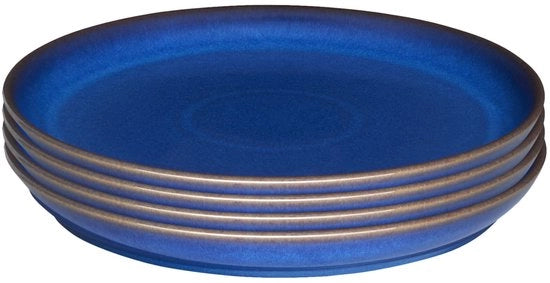 Tavolo da Caffè Imperiale Blu, resistente al lavastoviglie, resistente al microonde, 26 cm, Coupé Blu in ceramica, resistente a crepe e fratture, grandi piatti