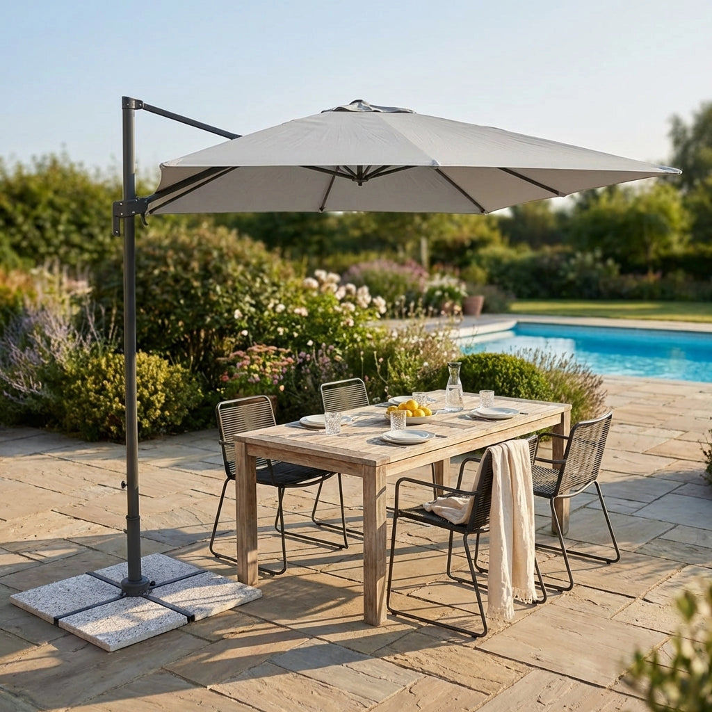Ombrellone da Giardino decentrato 2x3 in alluminio - PIAVE