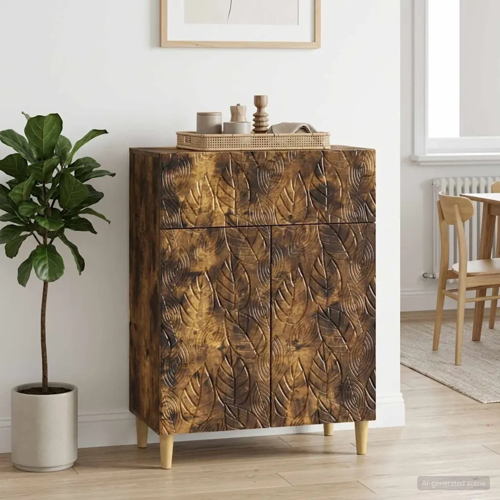 Credenza Rovere Fumo 66 x 34,5 x 90 cm Legno ingegnerizzato 895100