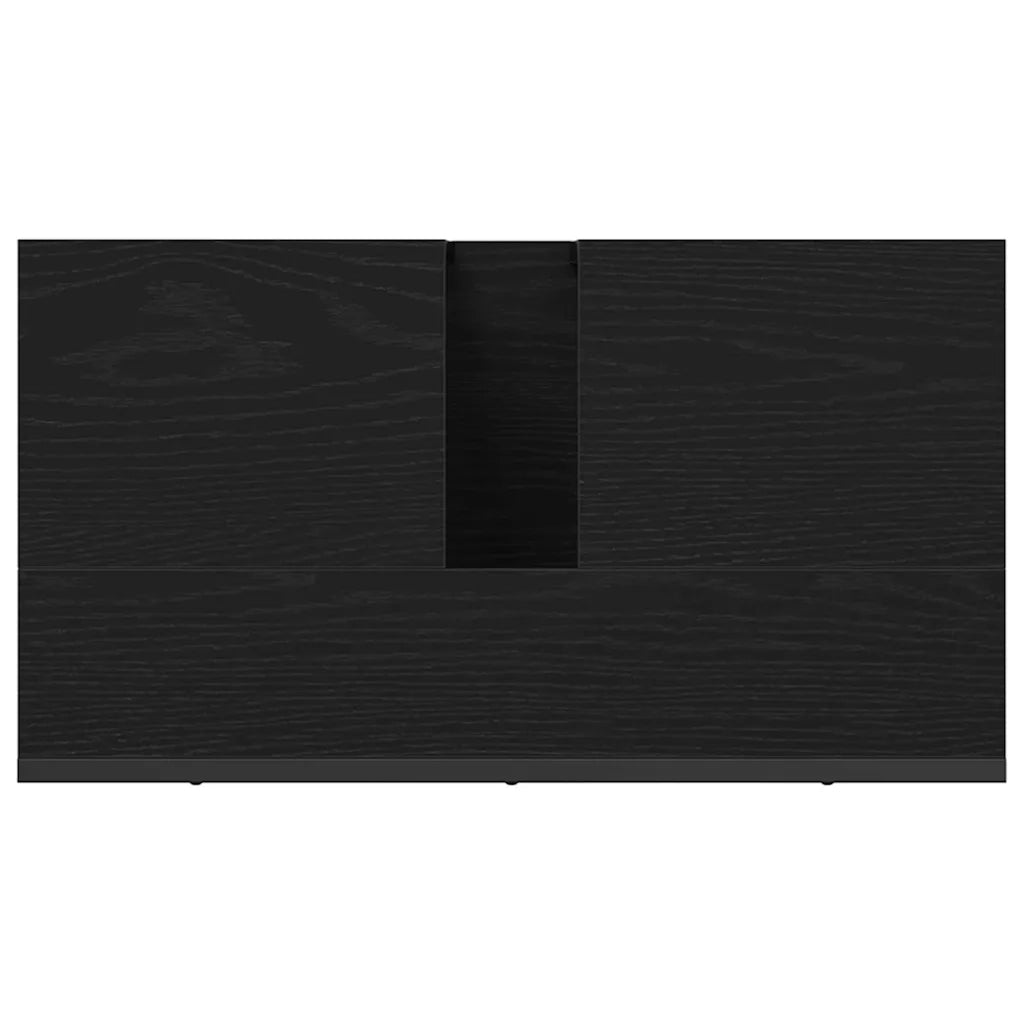 Armadio per Lavabo da Bagno Rovere Nero 60 x 30 x 60 cm 863120
