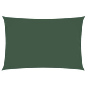 Parasole a vela | Telo Ombra | Vela da ombra Oxford Rettangolare 2x4 m Verde Scuro