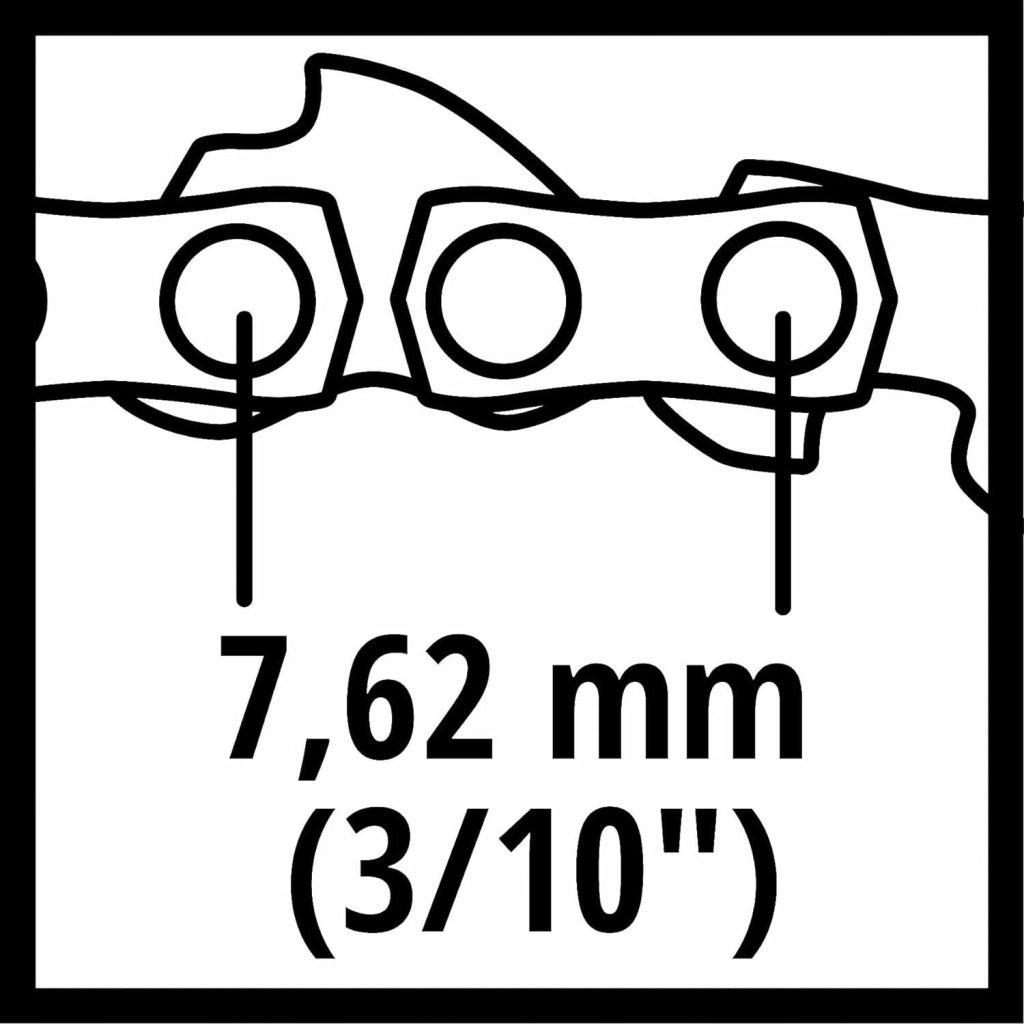 Einhell 4500174 catena di ricambio per sega Micro tagliolo 76,2 / 10 mm (3 / 10")