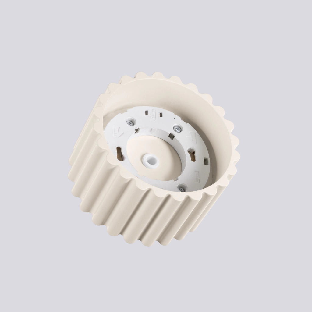 Faretto soffitto moderno beige rigato GX53 VISTAO Pure Lume