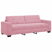 Divano 3-Persone Rosa 220 cm Velluto 4105137
