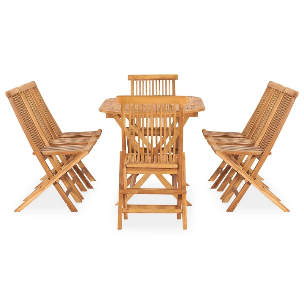 Set da pranzo pieghevole da esterno da 9 pezzi in legno massello di teak 02_0014721