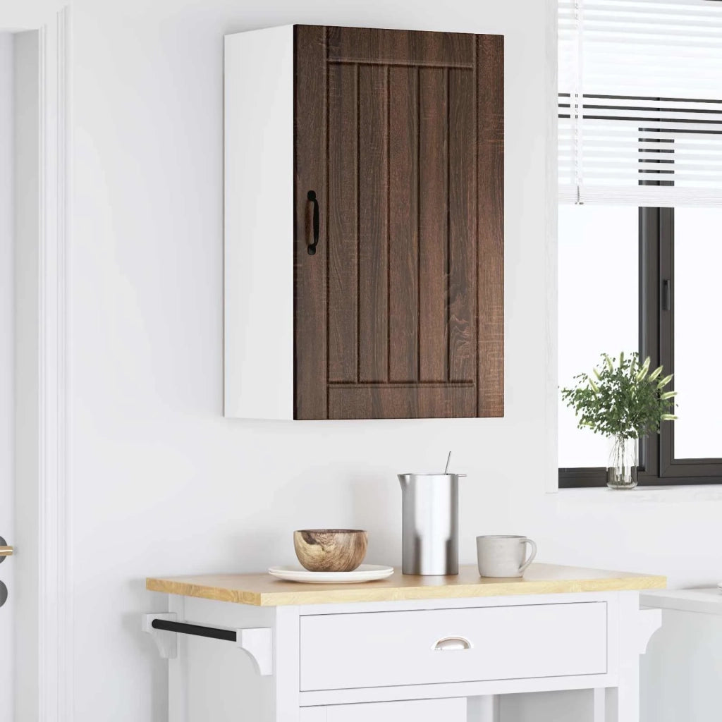 Pensile da cucina | Armadietto a muro LUCCA Rovere Marrone 50 x 31 x 80 cm