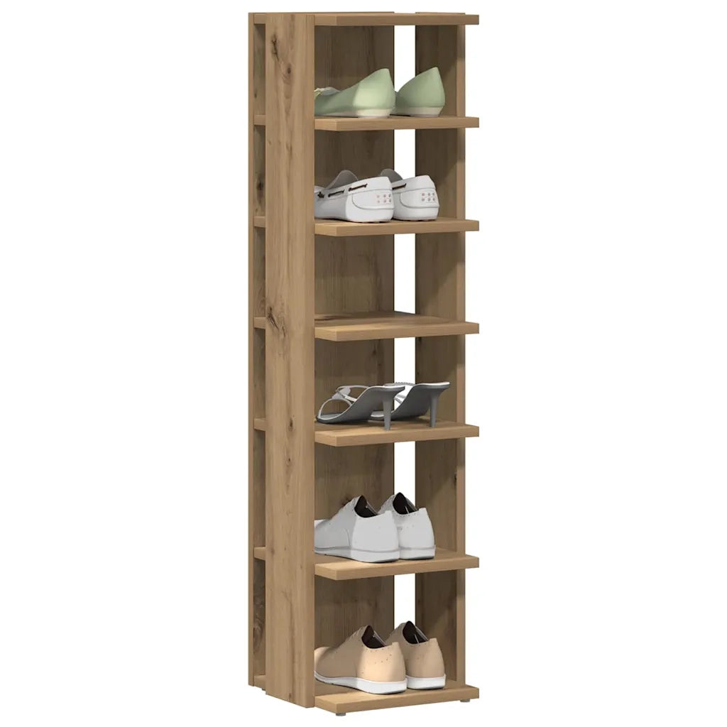 Scarpiere 2 pz Rovere Artigianale 28x27x102 cm in Truciolato 856667