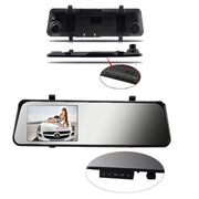 SPECCHIETTO RETROVISORE MONITOR DVR REGISTRA VIDEO RETROMARCIA 2 TELECAMERE AUTO