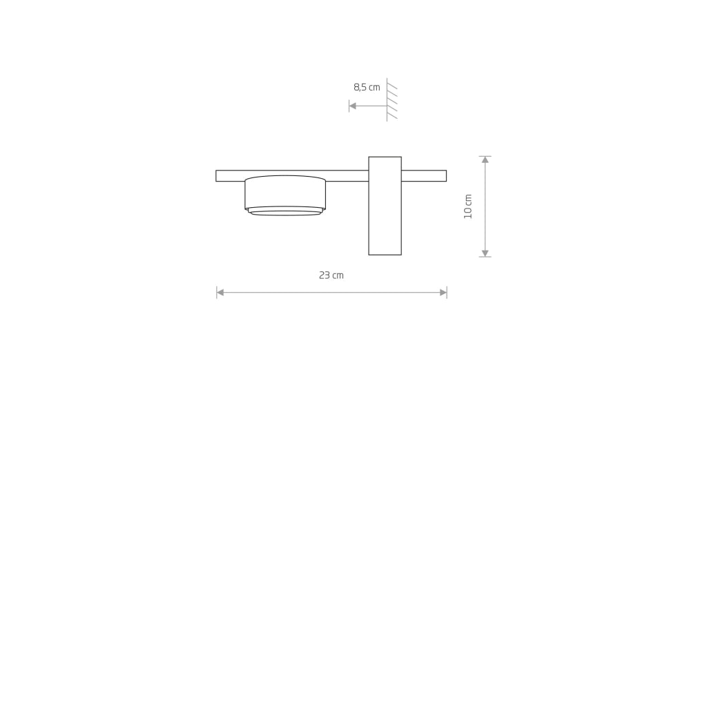 Applique LED Nowodvorski PILLS 8265 1x8W nera in alluminio