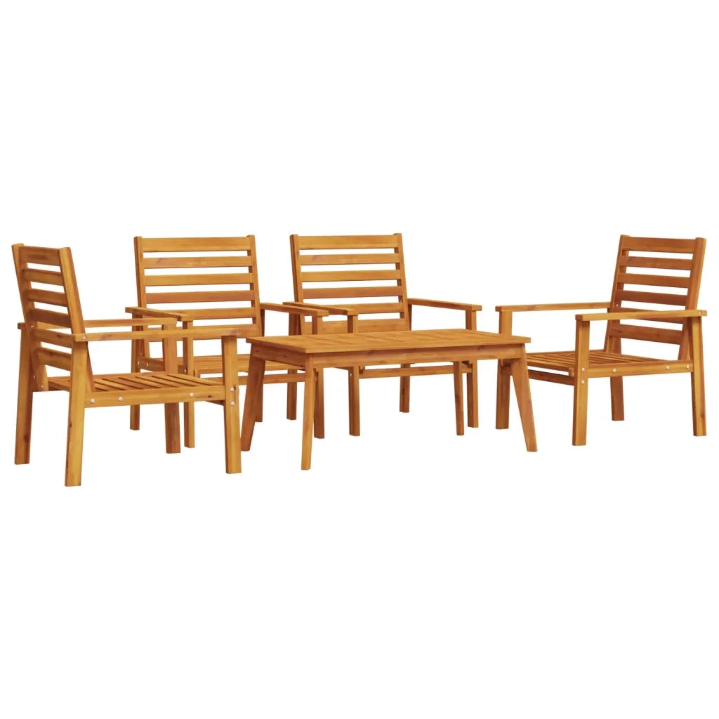 Set Salotto da Giardino 5 pz in Legno Massello di Acaciacod mxl 92119