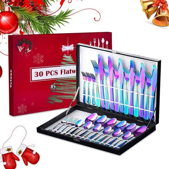 Set da Cucina in Acciaio Inossidabile da 24 Pezzi per 6 Persone