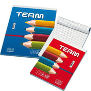 Trade Shop - Confezione Da 3 Block Notes A Quadretti A5 50 Fogli 5 Mm Blocco Note Taccuino -
