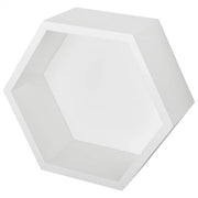 MENSOLA ESAGONO 12X27X27CM BIANCA