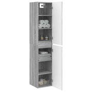 Mobiletto da Bagno | Armadio da bagno a Muro Sonoma grigio 33 x 34,5 x 160 cm