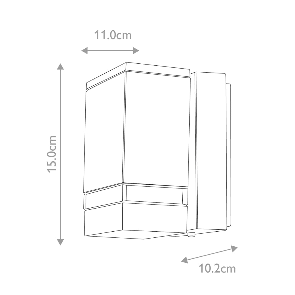Applique esterno LED Jannik Elstead grafite 3,8W 3000K