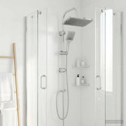 Sistema doccia con soffione Cromato Acciaio Inox 42053770