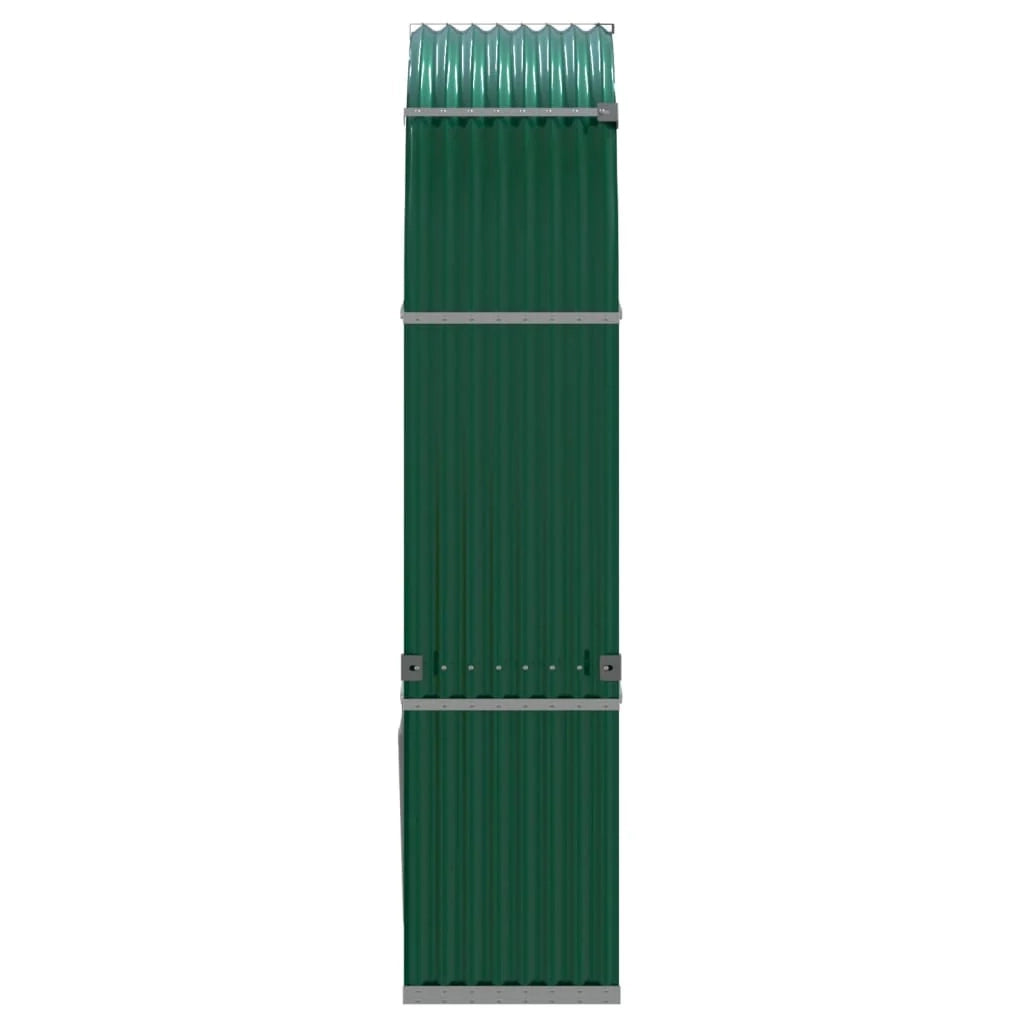 Portalegna 120 x 45 x 210 cm acciaio zincato verde 02_0043762