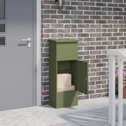 vidaXL Cassetta per pacchi Oliver verde 44.5 x 29 x 110.5 cm Acciaio