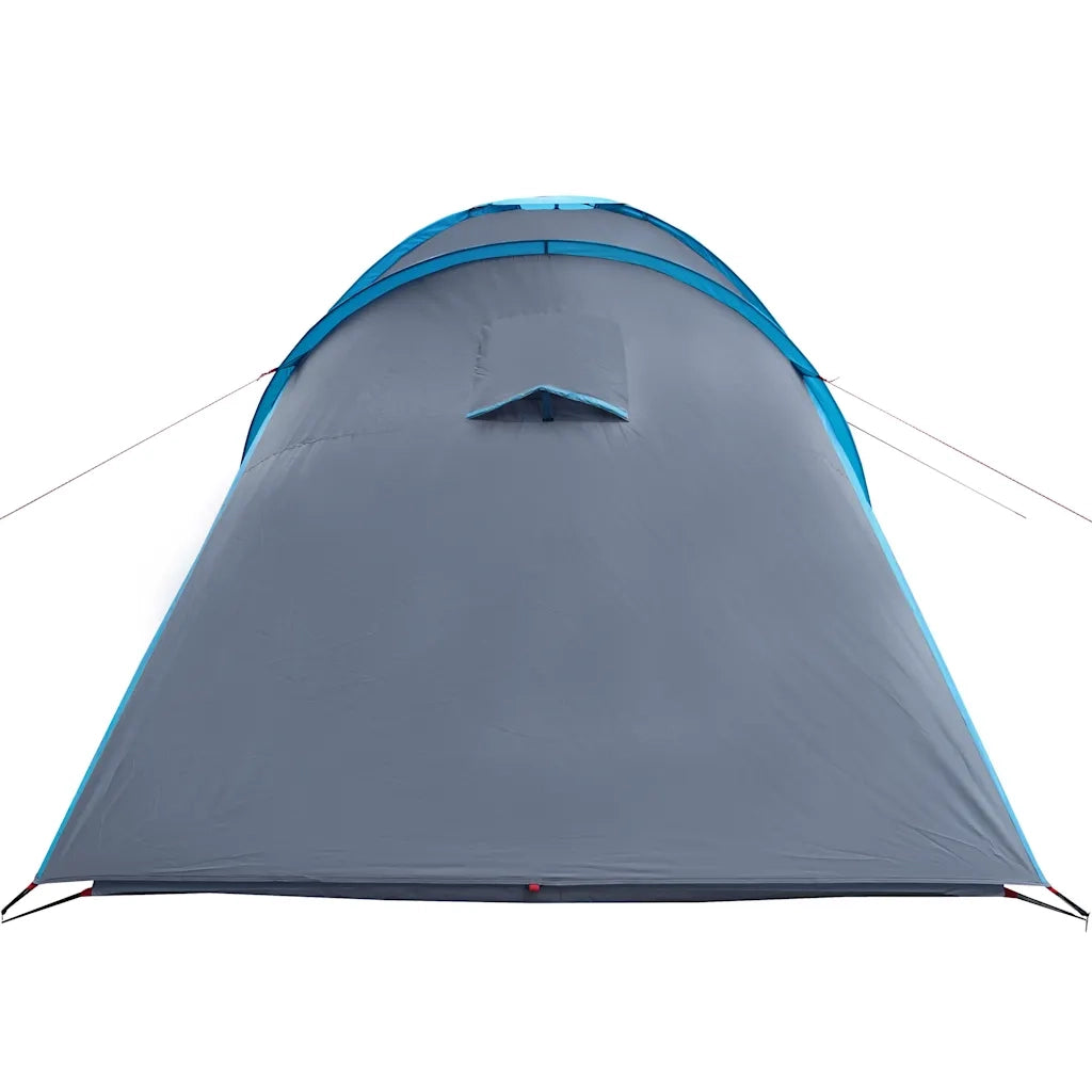 Tenda da Campeggio a Cupola per 4 Persone Blu Impermeabile