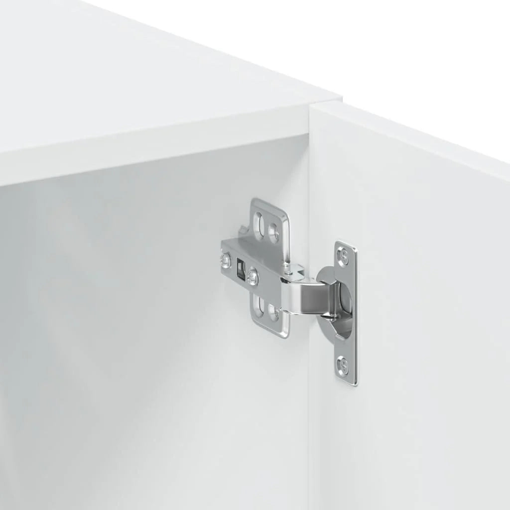 Credenza buffet cassettiera mobile contenitore organizer cucina soggiorno soggiorno alto 80 x 42,5 x 249 cm derivati ​​del legno bianco 02_0032776