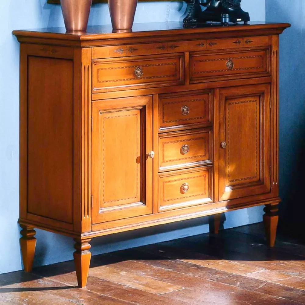 Madia credenza in legno 2 porte finitura bassano l.110 p.41 h.90 - Mobili 2G