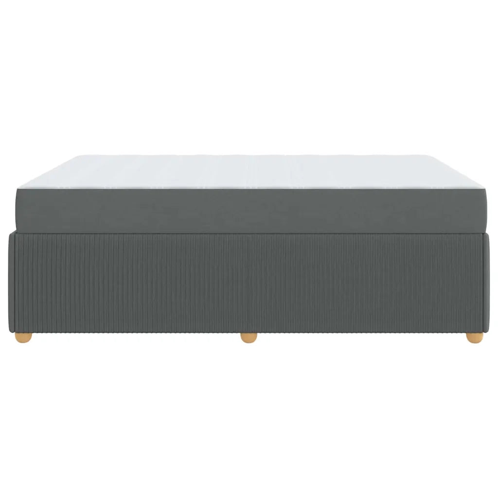 Struttura del letto Grigio scuro 140 x 200 cm Tessuto 3398393