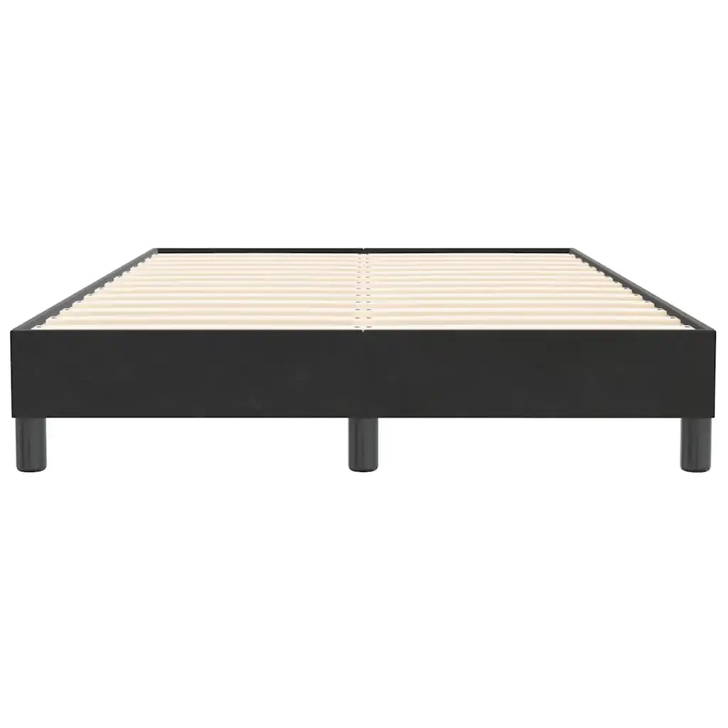 Giroletto a Molle senza Materasso-Struttura Letto Nero 120x210 cm in Velluto