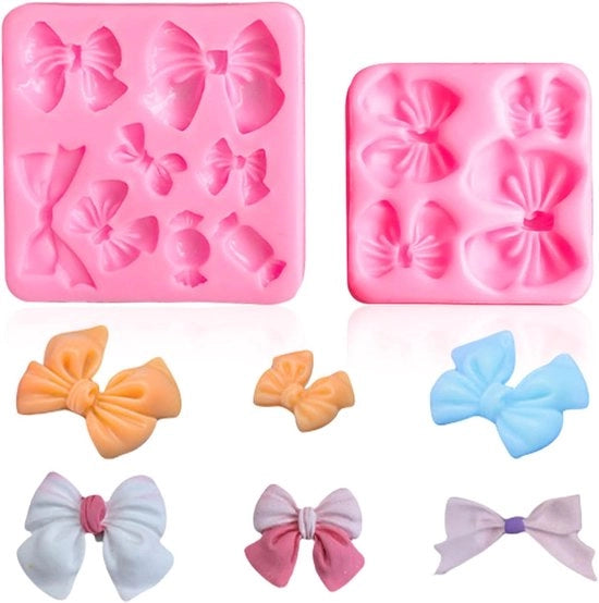 Set di 2 forme di farfalla in silicone rosso per fondant e cioccolato - resistente al calore - versatile per decorazioni di torte e feste - accessorio da cucina.