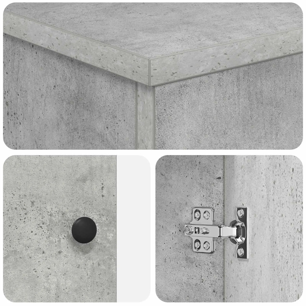 Set di mobili per il bagno Grigio Cemento Legno ingegnerizzato 3404217
