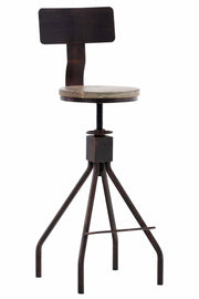 Sgabello Bar Industriale ELKO bronzo