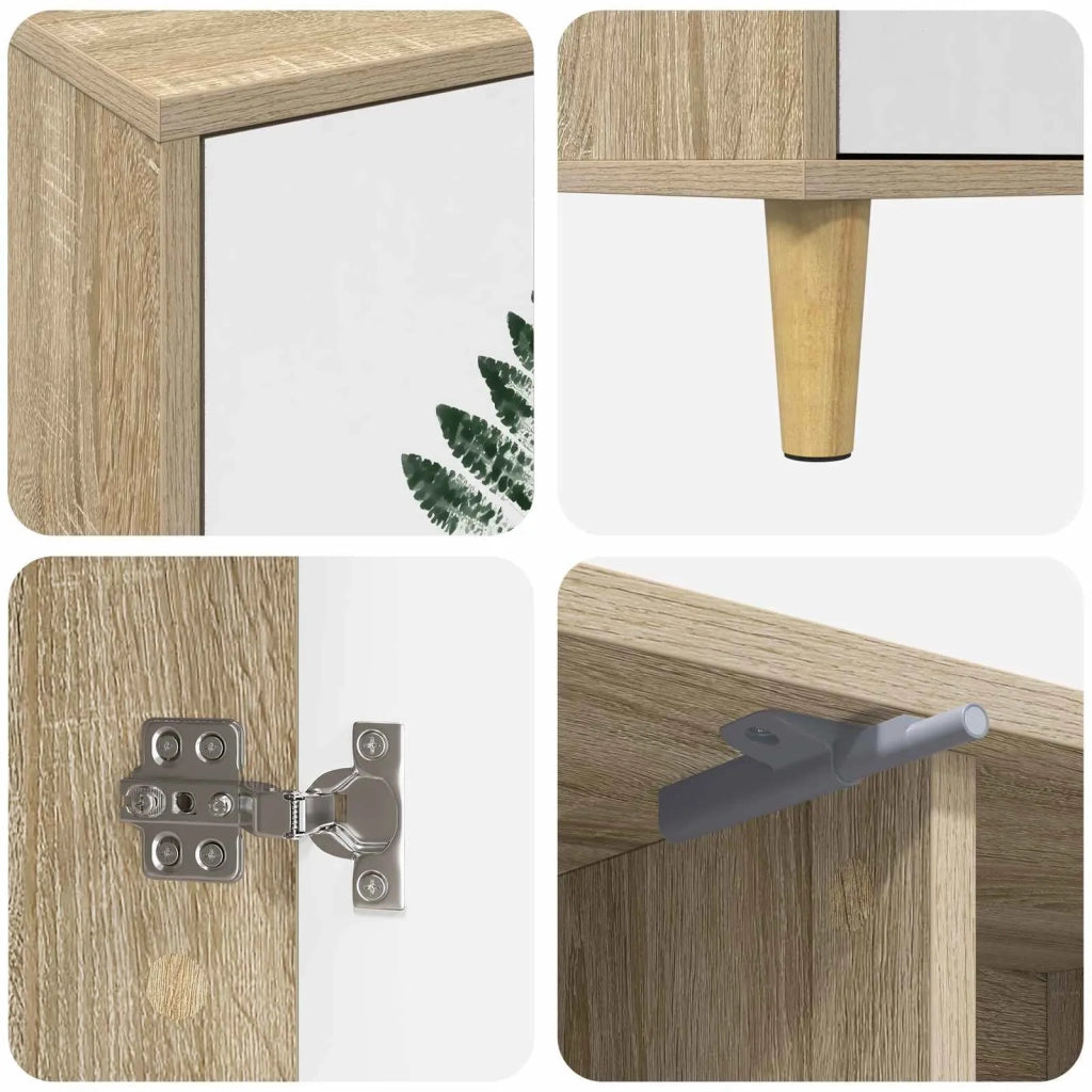 Mobile TV HANAU 102 x 33 x 50 cm Sonoma Legno ingegnerizzato 8007045
