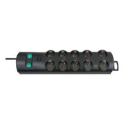 Ciabatta con 10 prese universali Primera-Line 2m Nero Brennenstuhl
