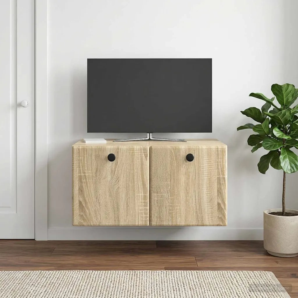 Mobile Porta TV da Muro 59,5 x 41 x 30 cm Rovere Sonoma 899187