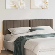 Testiera imbottita Marrone e taupe 200 cm Pino massello 880161