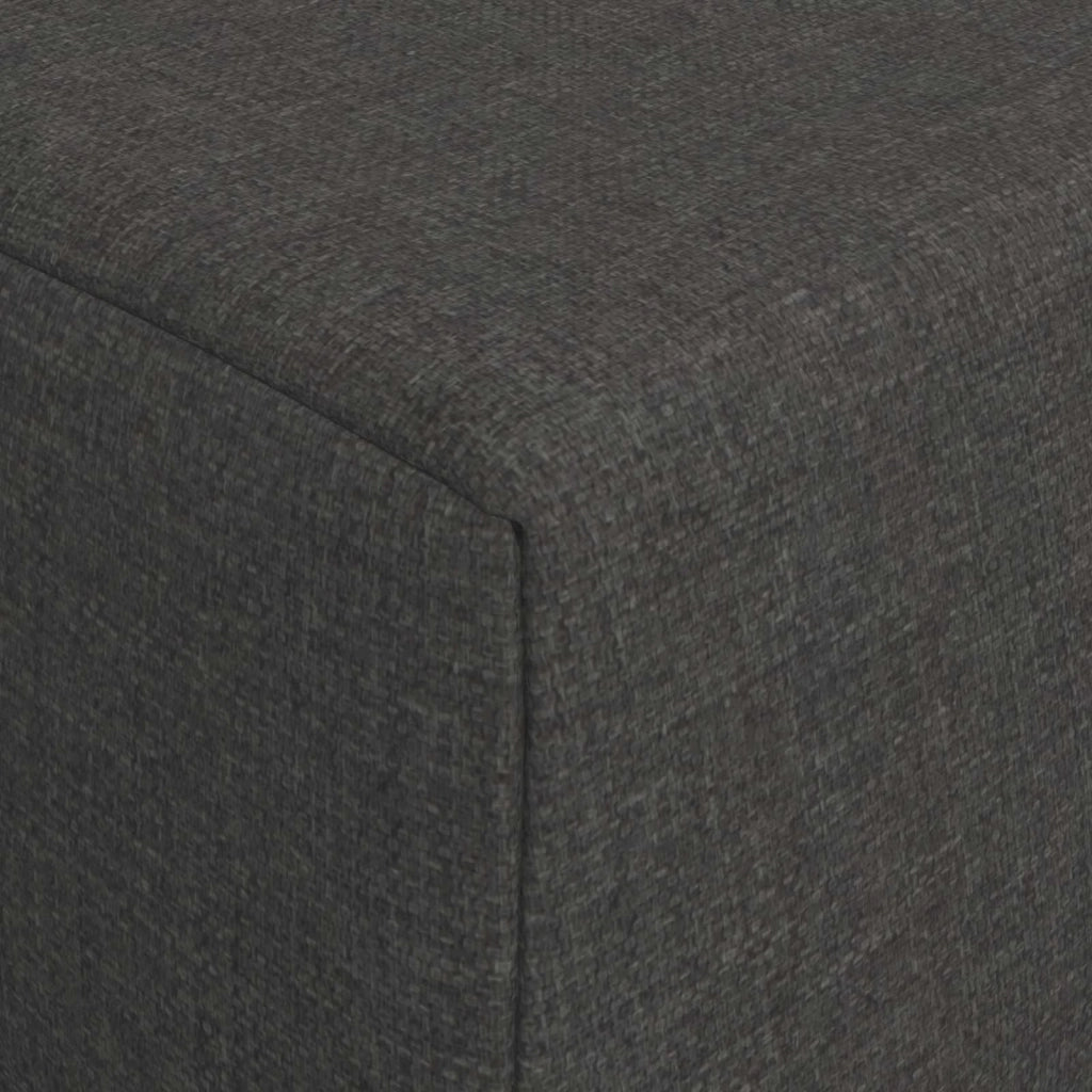 Divano Letto Pieghevole Grigio Scuro 200 x 70 x 15 cm Tessuto 900001