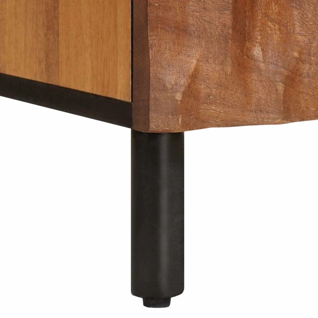 Credenza con porta Finitura Marrone Acacia 80 x 33 x 75 cm 4017927