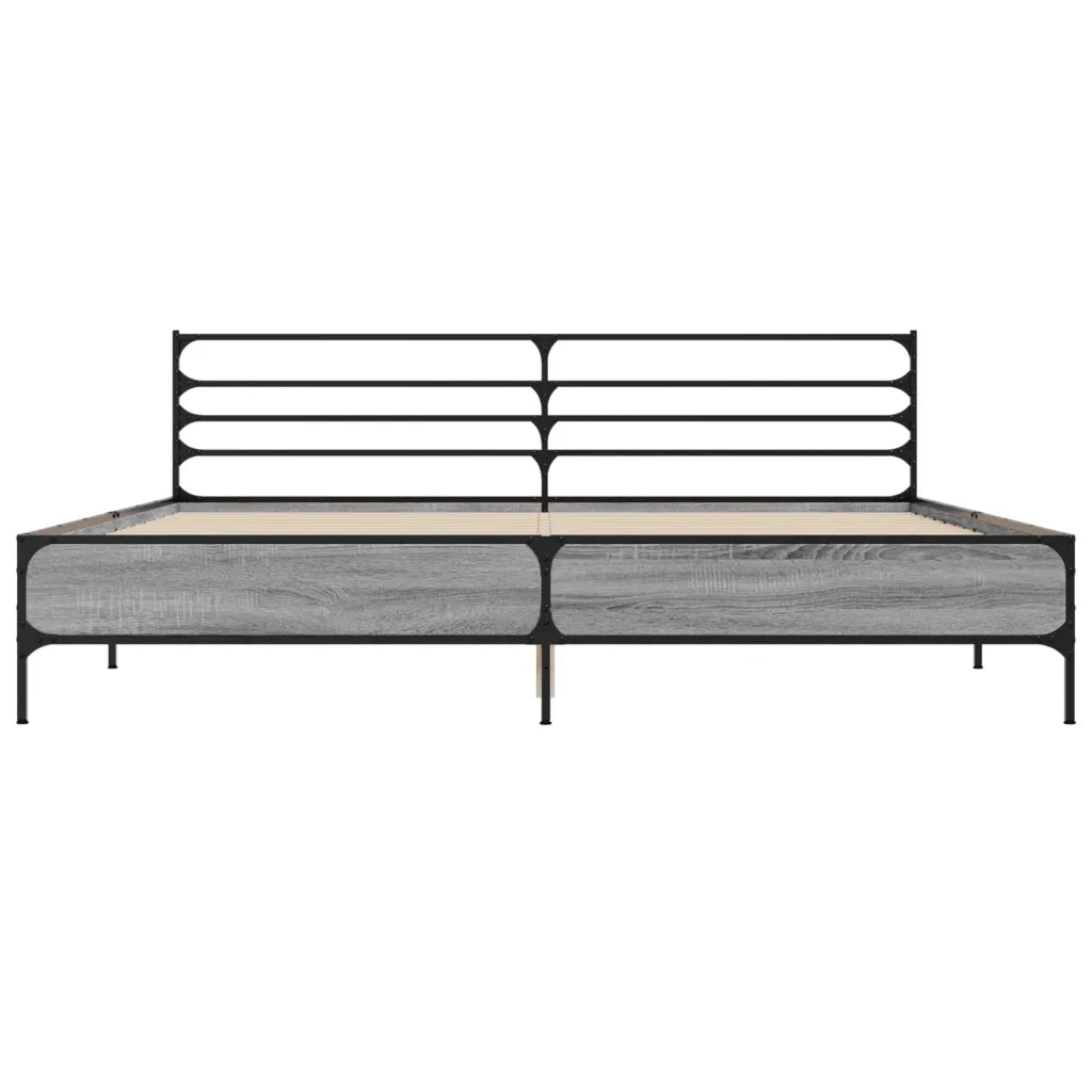 Giroletto Grigio Sonoma 200x200 cm in Legno Multistrato Metallo 3280065
