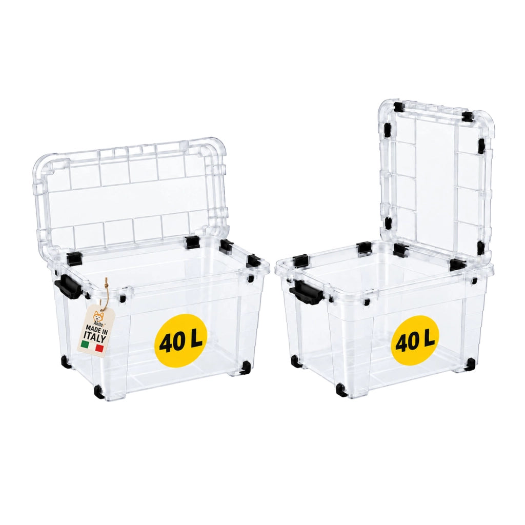 Akitaink Box 40L Magic 4UP Ruote Trasparente