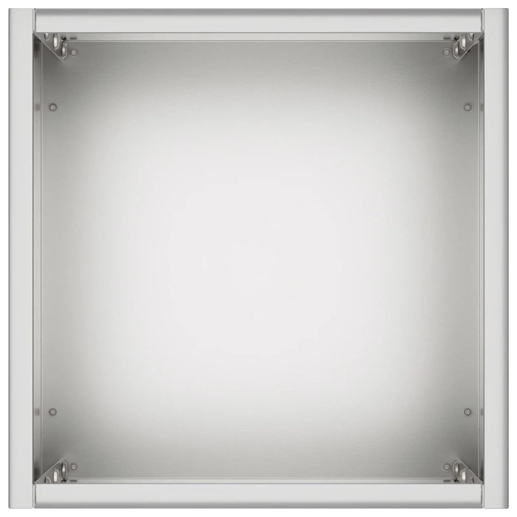 Vaso da giardino Argento 20 x 20 x 40 cm Acciaio zincato 8005298