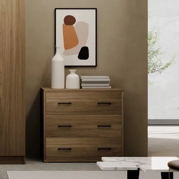 Como' Noce Naturale 3 cassetti 91x45xH 81