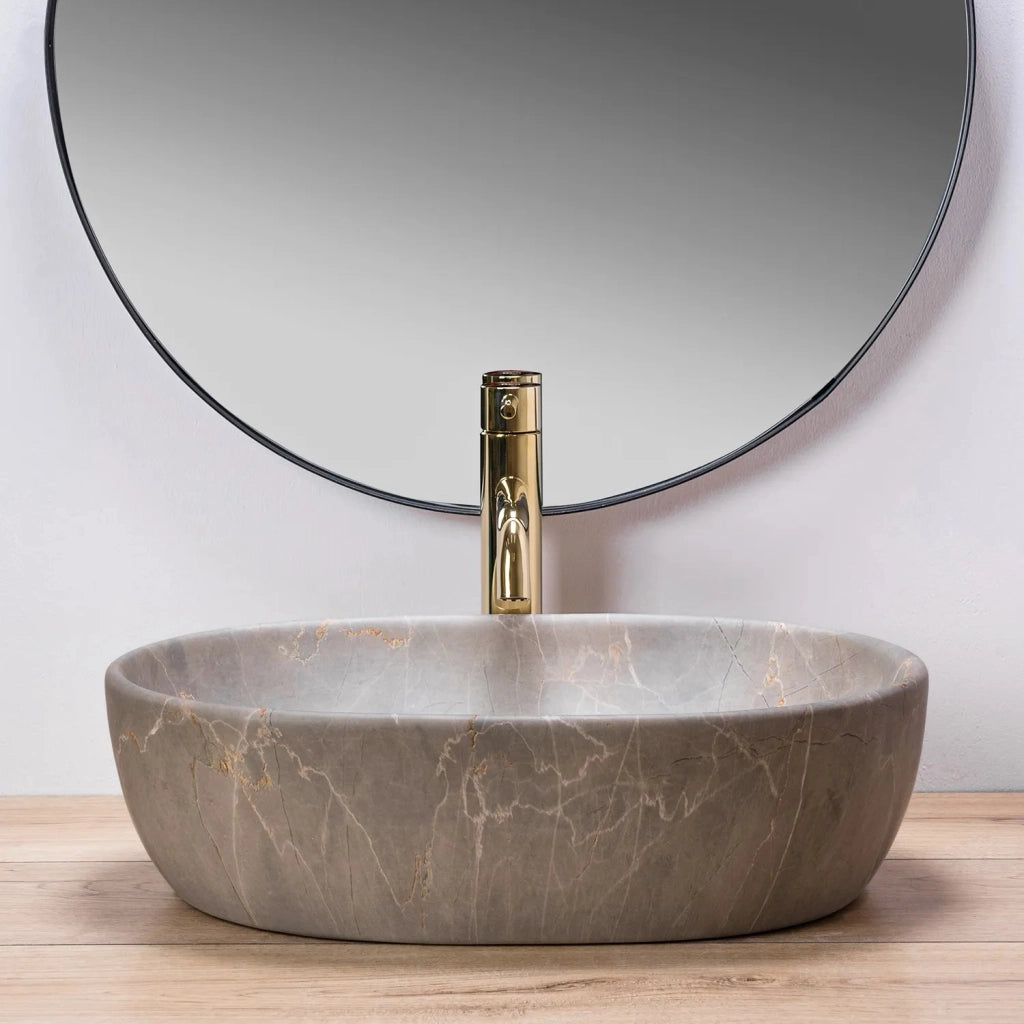 Lavabo Da Appoggio Rea Lara Beige