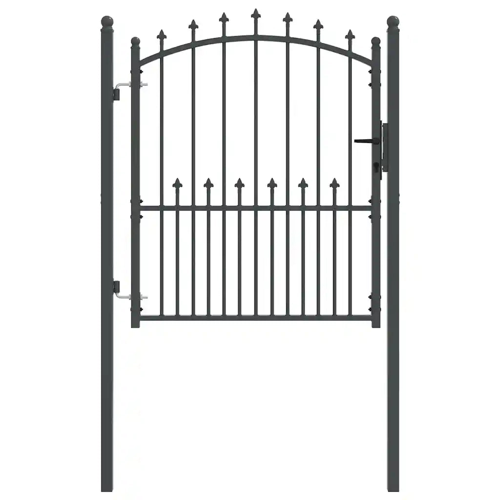 Cancello della recinzione con punte EMMEN 125 x 100 cm CFW9804374